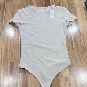 Abercrombie & Fitch Light Beige Bodysuit